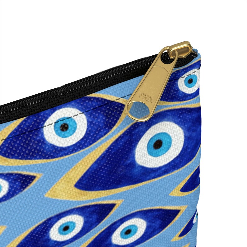 Blue Evil Eye Accessory Pouch Handbag Coin Purse Turkish Evil Eye