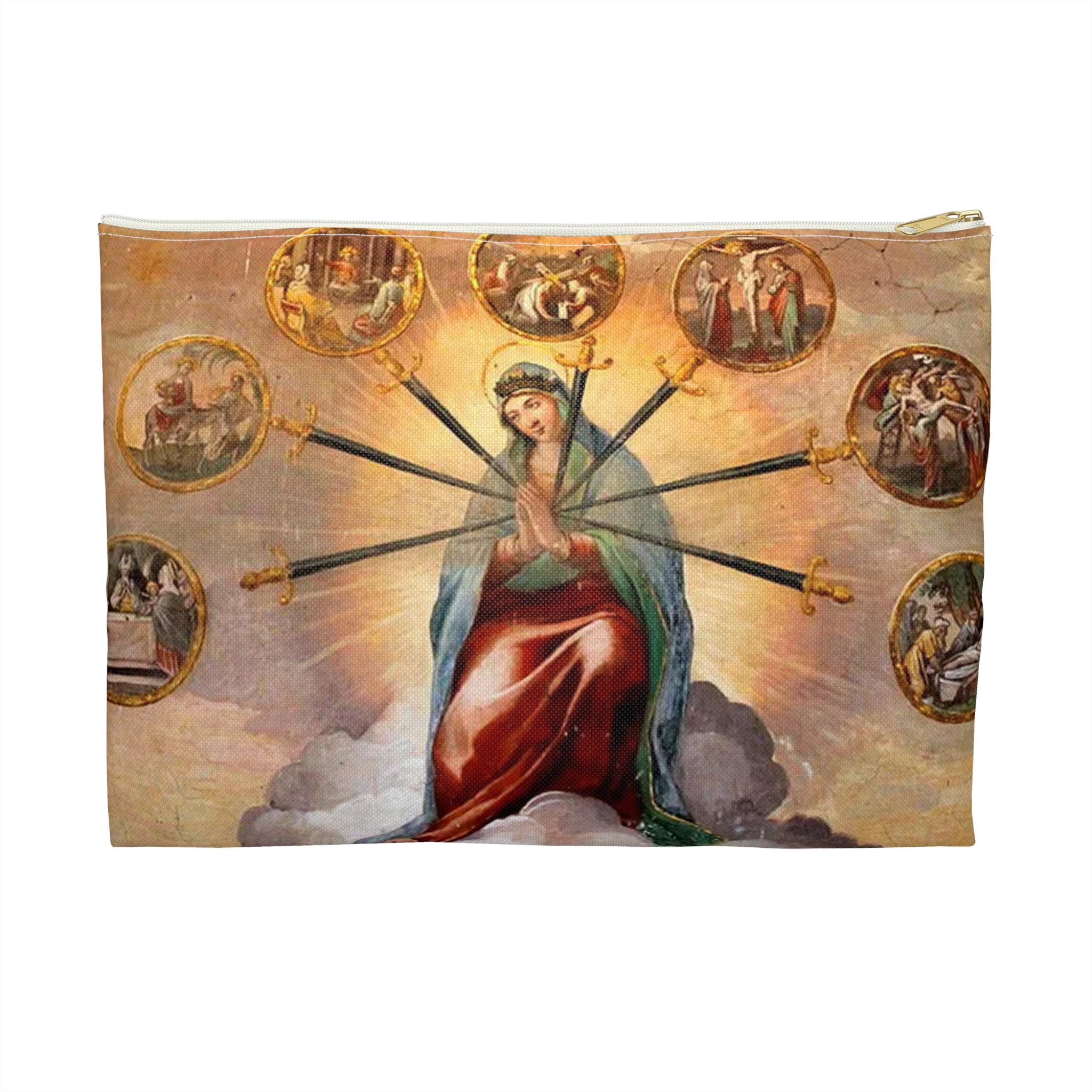 Our Lady of Sorrows Rosary Pouch : Religious Catholic Gift, Bible Bag ...
