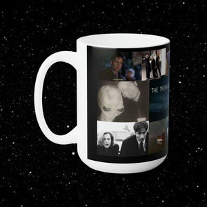 X-Files Mulder and Scully Mug X File The Truth is Out There Ceramic Mug - Fox Mulder- Scully Dishwasher and Microwave Safe Sci Fi Home Decor