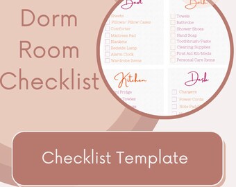 Lista de verificación de dormitorios