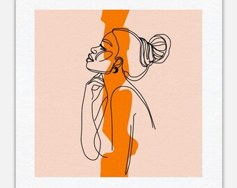 Tangerine Reverie | Canvas Wall Art Print