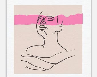 Fuchsia Veil | Canvas Wall Art Print