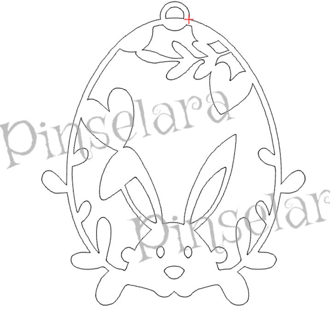 Laser Cut File, Door Wreath Happy Easter, Easter Pendant, Easter ...