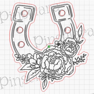 Laser Cut File, Horseshoe, Good Luck, for school enrollment or as a gift, Laser file as download