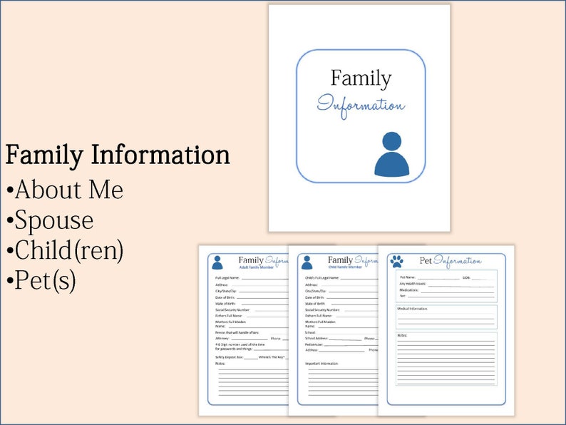 End of Life Planner End of Life Binder Death Preparation