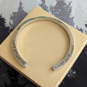Vintage Stainless Steel Urn Bracelet