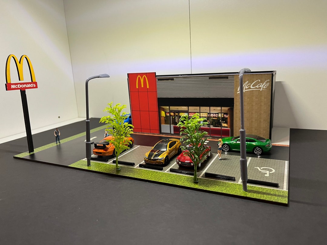 1:64 Scale Mcdonalds Diorama for Hotwheels Matchbox Minigt - Etsy Australia