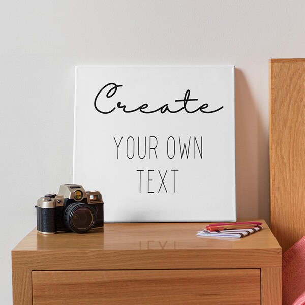Custom Canvas Quote Etsy