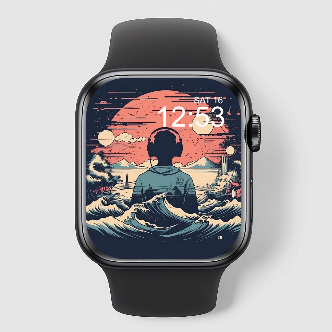 Lofi Music Apple Watch Face Lofi Aesthetic Digital Watch Face Anime