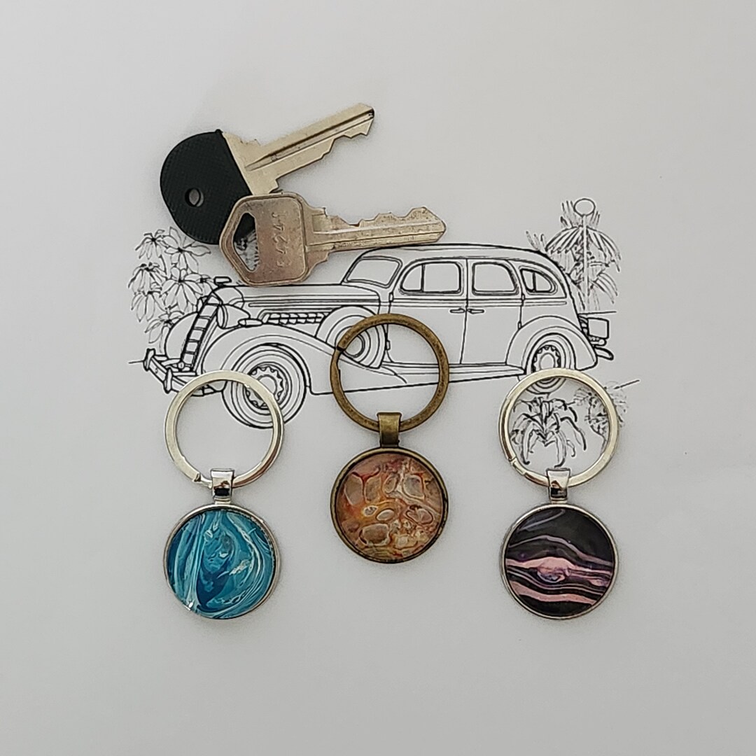 Key Chains, Handmade Key Ring Jewelry, Key Fobs. Purse Bag Charm Accessories, New Car Gift Etsy