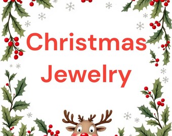 Christmas Snap Necklaces, Holiday Jewelry