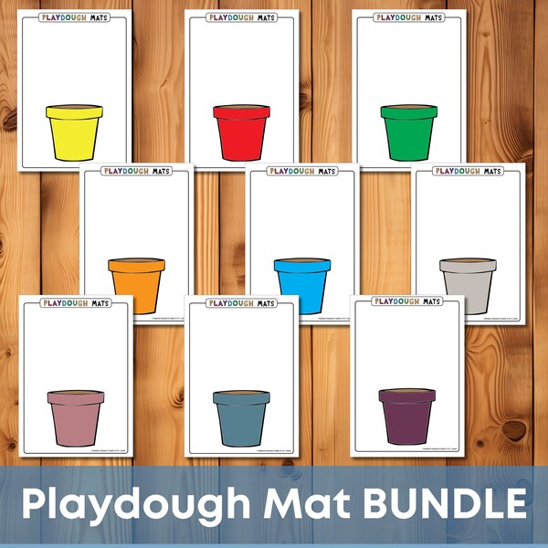 Spring Play Doh Mats. Montessori for toddlers.  Fine Motor Skills Activity Printable Play Dough Homeschool Kindergarten