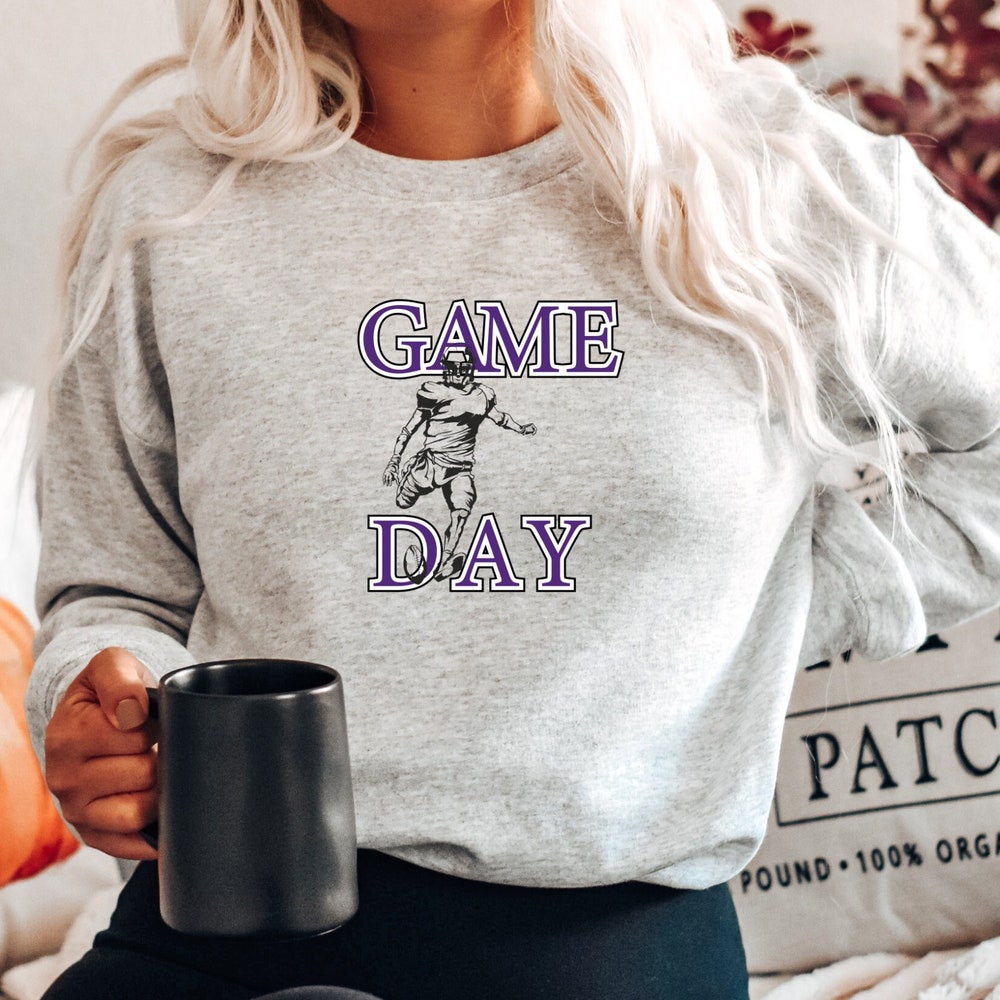 Game Day T-Shirt, Game Day Shirt For Women, Sublimation Game Day Shirt, Long Sleeve Game Day Shirt, Game Day Gift For Her, Fall Game Day Tee Bespoketshirt