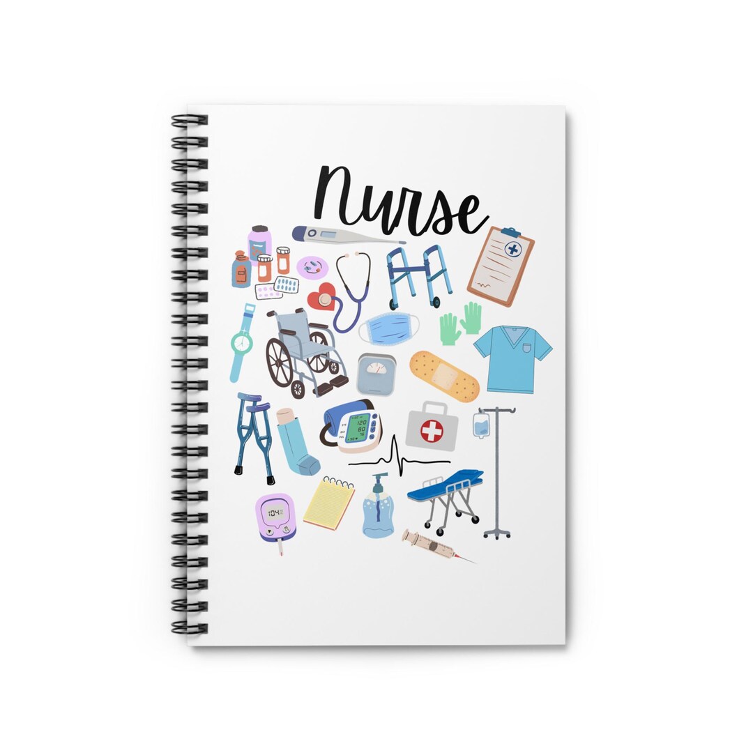 Nurse Spiral Notebook | Nursing Journal | Healthcare Student Notebook ...