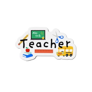 Teacher Magnet - Fun Classroom Decor, Gift for Educators, Teacher Appreciation, School Supplies, Office Accessories