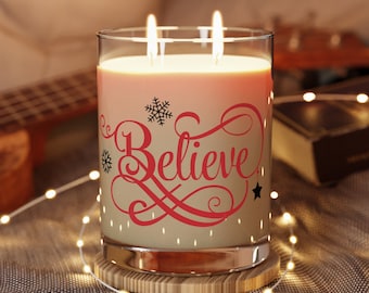 Believe Scented Candle - Full Glass, 11oz