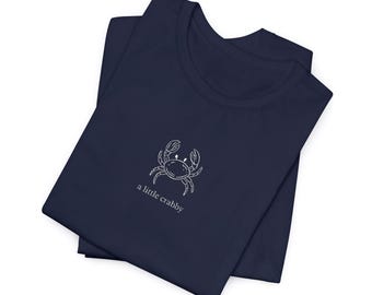 A little crabby Tee | Small Center Chest Floral Shirt