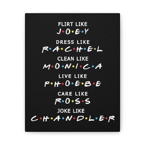 Friends Wall Art Canvas Stretched, 0.75&quot;