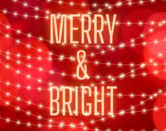 Merry & Bright PNG file