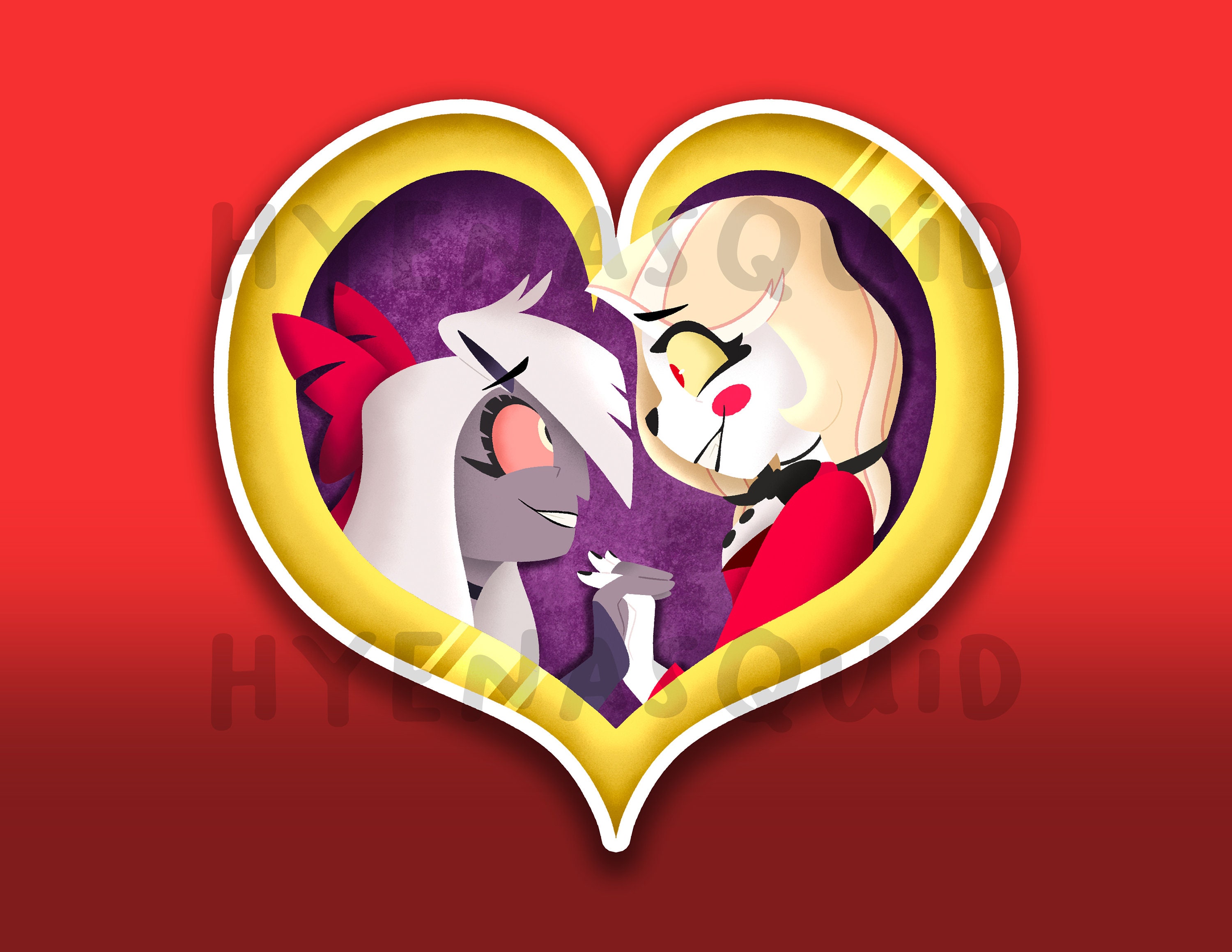 Hazbin Hotel Charlie X Vaggie Sticker - Etsy