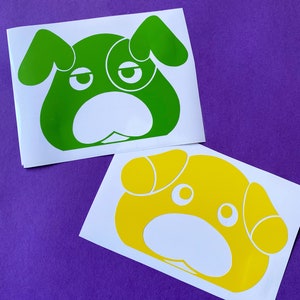 Pikmin Oatchi & Moss Peeper Vinyl Stickers