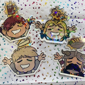 Delicious in Dungeon DunMeshi Favorite Snack Holographic Stickers