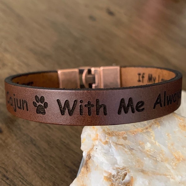 Pet Memorial Bracelet,Dog Memorial Gift For Men,Pet Loss Gift,Dog Loss Bracelet,Paw Print Bracelet,Loss Of Dog Gift,Bracelets for Men,Gifts