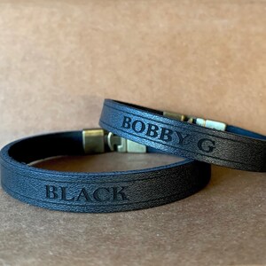 Unisex Personalized Leather Bracelets with Names,Custom Bracelet with GPS coordinates for Men and Women,Engraved Wristband Birthday Gifts