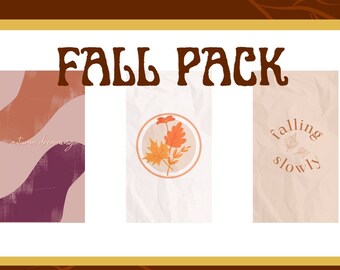 ¡3-Pack De fondos de pantalla de teléfono temáticos de otoño!