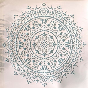 XXL Large REUSABLE! Stencil 50 x 50 cm mandala circle