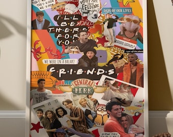 Friends Poster | Sitcom Poster | TV Series Poster | TV Show Poster | Home Decor | Wall Decor | Premium Poster