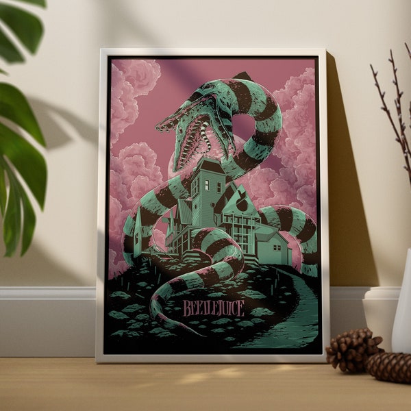Beetlejuice Poster | Movie Poster | Print Gift | Movie | Home Decor | Wall Decor | Vintage Poster