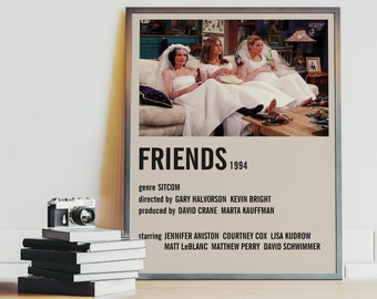 Friends Poster | TV Series Poster | TV Show Poster | Sitcom Poster | Home Decor | Wall Decor