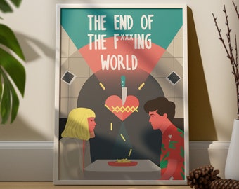 The End of the F***ing World | TEOTFW Poster | Drama Poster | Movie Poster | Series Poster | Room Decor | Wall Decor | Famous Wall Art
