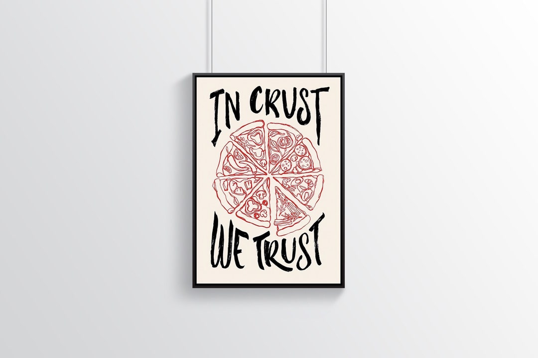 Pizza Vintage Poster Retro Poster Room Decor Home Etsy