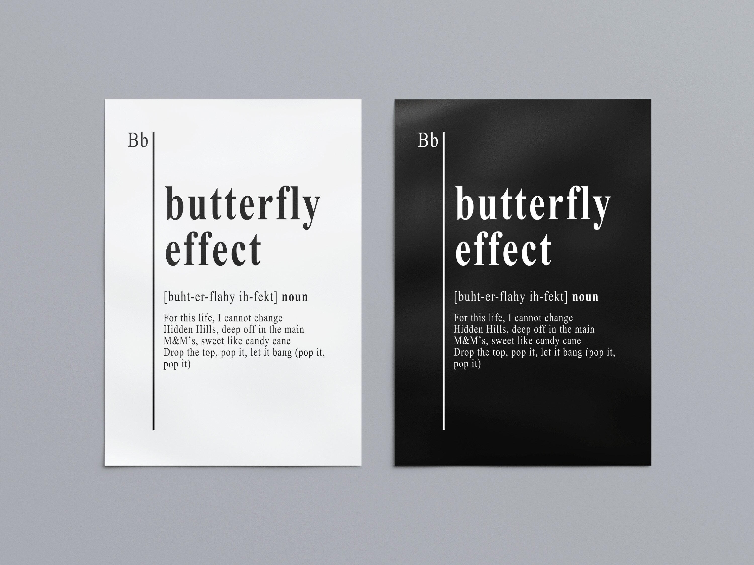 Butterfly Effect Definition Poster Dictionary Definition Etsy