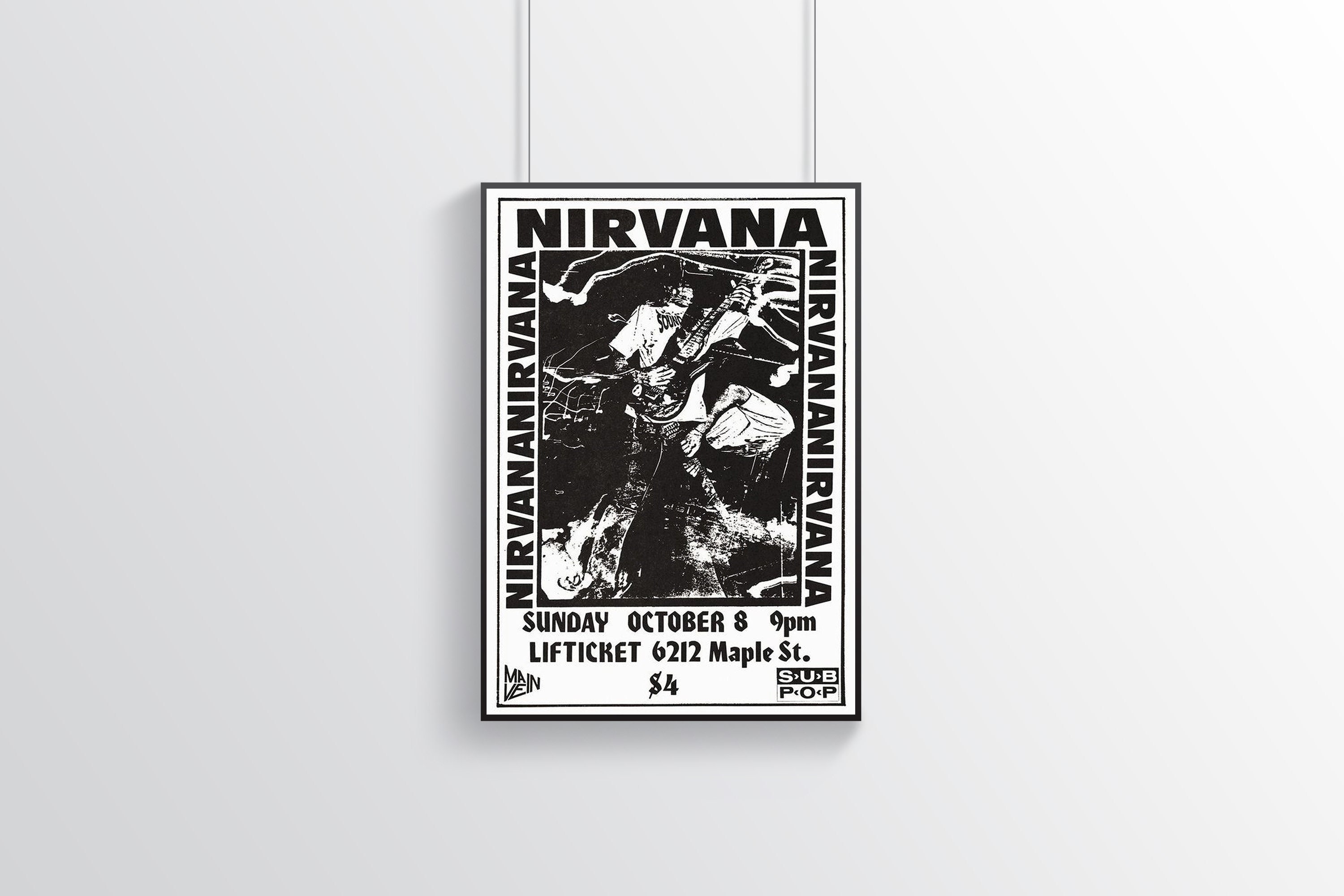 Nirvana Poster | Album Poster | Album Cover Poster