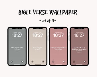 Bible Verse Phone Wallpaper | Boho Wallpaper Screen | Christian Wallpaper | Iphone + Android Background | Neutral Color Phone Wallpaper