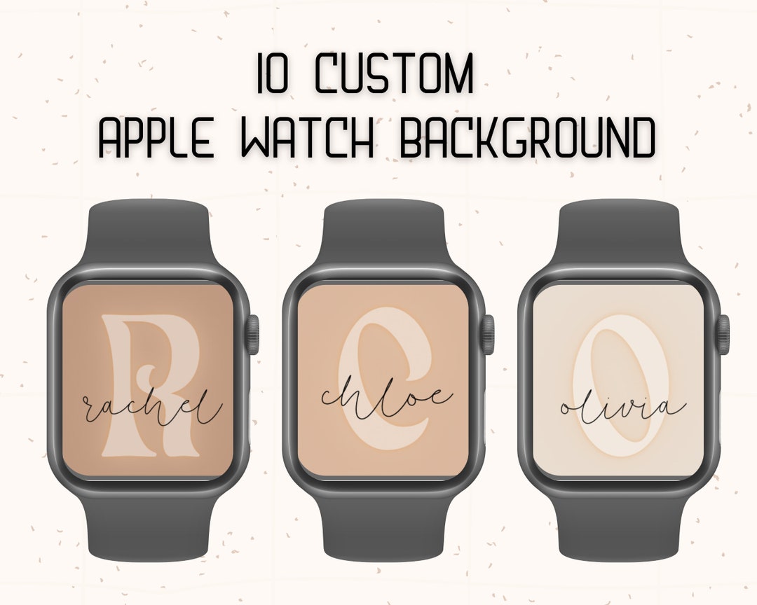 Custom Apple Watch Face Background Aesthetic Modern Watch Etsy