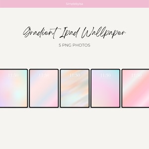 Gradient iPad Wallpaper, Pastel Color Background, Minimalist iPad Wallpaper, Boho Pastel Wallpaper for iPad, Gradient Aura iOS 17 Lockscreen