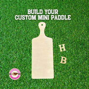 9&quot; Blank Mini Paddle DIY Kit | Includes 9&quot; Mini Paddle + (2) 1&quot; Greek Letters