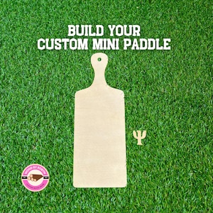 9&quot; Blank Mini Paddle DIY Kit | Includes 9&quot; Mini Paddle + (1) 1&quot; Greek Letters
