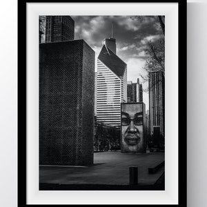 Chicago Photography | Chicago Wall Art | Fall Gift | Photo Print | Chicago Architecture | Chicago Gift | Black and White Photo