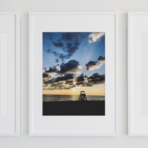 Chicago Photography | Chicago Wall Art | Father&#39;s Day Gift | Chicago Gift | Oak Street Beach Sunrise | Lake Michigan | Photo Print, Fine Art