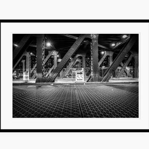 Chicago Bridge Black and White Photography | Photo Print |Truss Bridge | Chicago Deco | Chicago Gift | Chicago Art, Pattern, Fall Gift