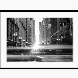 Chicagohenge Black and White Print | Chicago Photo | Chicago Decor | Fall Gift | Fine Art | Photo Print | Equinox Photo | Sun Ray Photo