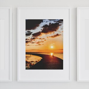 Sunrise Photo Print | Chicago Photography Wall Art | Fall Gift | Fathers Day | North Avenue Beach Sunrise Reflection  | Lake Michigan