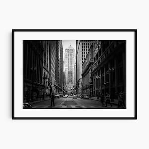 Chicago Photography | Father's Day Gift | Chicago Wall Art | Photo Print, LaSalle Street Board of Trade, Financial District, Chicago Gift