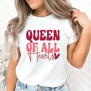 Camisa Reina de todos los Corazones, Empoderamiento, Confianza, Moda Reina, Vibraciones Reales, Camiseta de Mujer, Autoexpresión, Declaración Audaz de Mujeres Confiadas