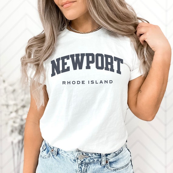 Newport Rhode Island T-Shirt, T-Shirt for Women, Newport RI Shirt, Preppy T-Shirt for Women, Classic Newport Tee, Newport Vacation tShirt
